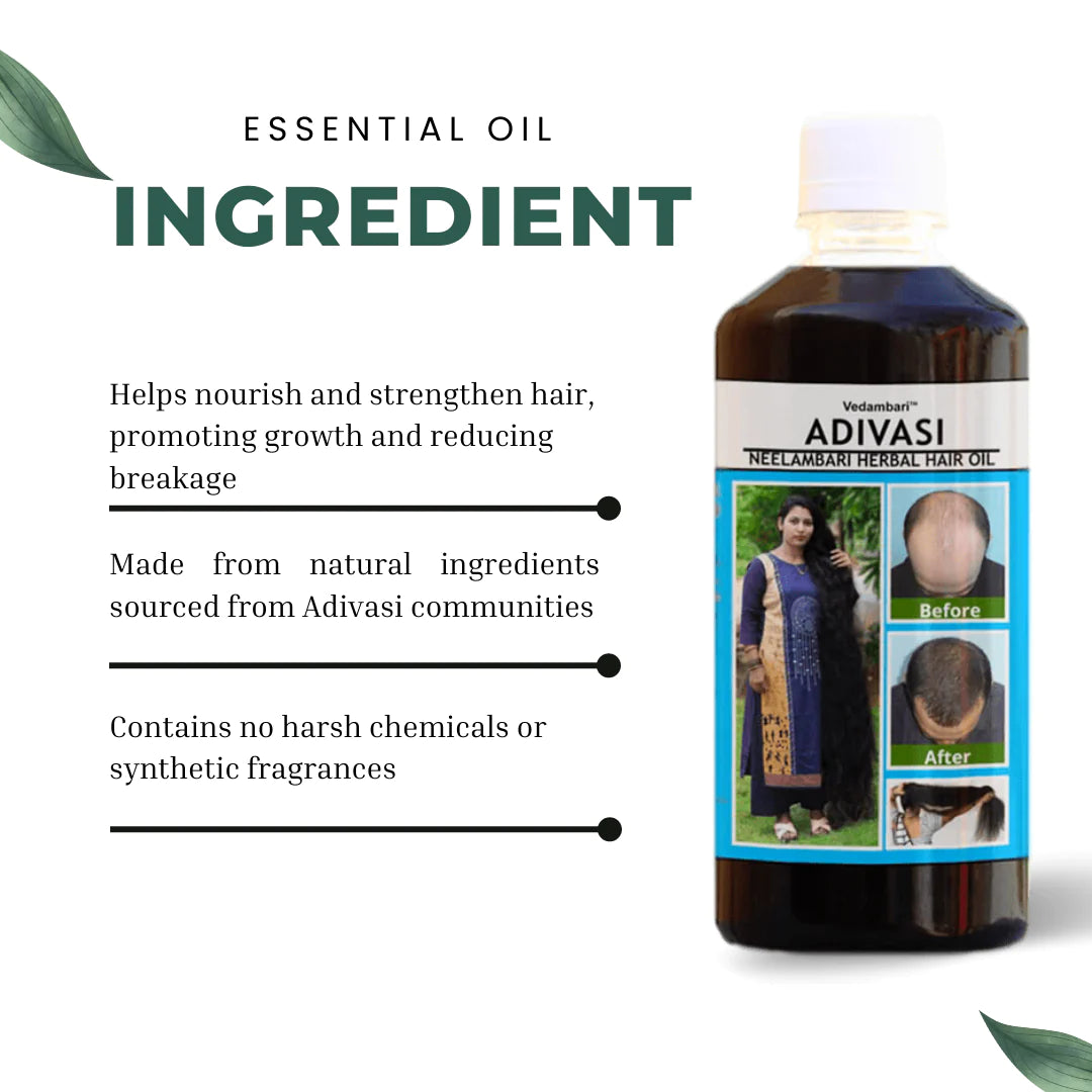 Natural Adivasi Kasturi Herbal Hair Oil